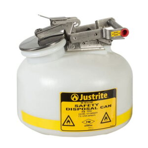 J-12751 (สีขาว) - กระป๋องโพลีเอทิลีน ความจุ 7.5 ลิตร พร้อมอุปกรณ์สแตนเลส 305MM OD X 375MM H X 3KG