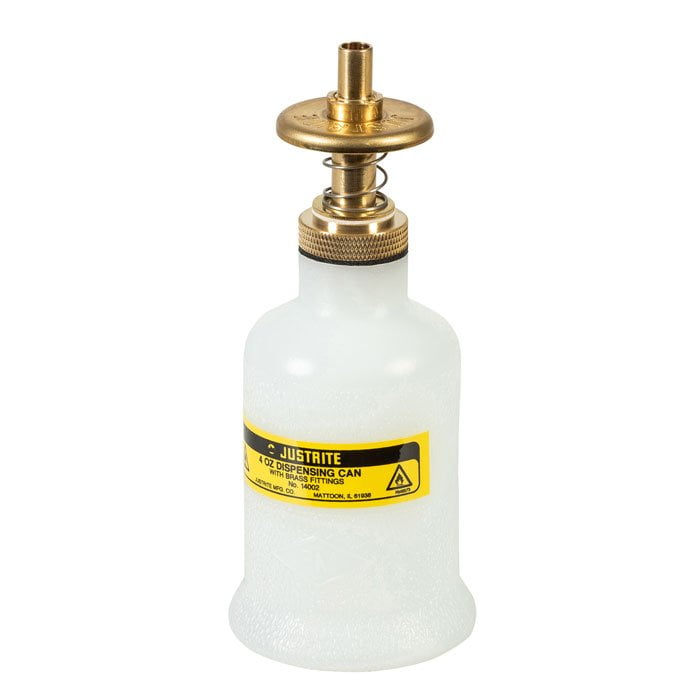 J-14002 (ใส) - กระป๋องจ่ายโพลีเอทิลีน ความจุ 0.12 ลิตร 57MM OD X 140MM H X 1KG, ปากท่อ 6MM