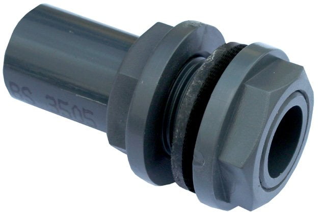 TSSBFC - ข้อต่อบ่อรองรับสำหรับขอบกันสารรั่วพื้น / แท่นวางถังกันรั่ว ขนาด 79MM X 40MM – ข้อต่อ BSP 1 นิ้ว